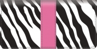 Zebra Print Checkbook Cover